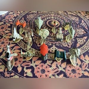 Set of 14 Star Wars Ships on Display Stands